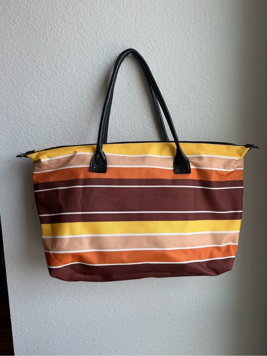 Vintage Handbags - Vintage Striped Tote Bag